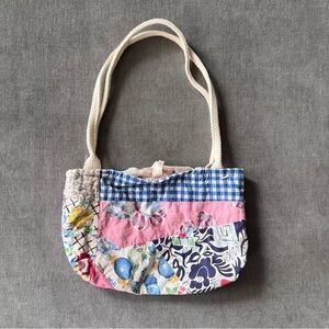 Vintage Quilted Patchwork Mini Bag Cottagecore